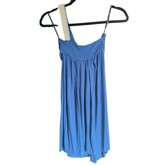 NWT Tart Collection Womens One Shoulder Draped Mini Dress Size XS Blue - Picture 4 of 6